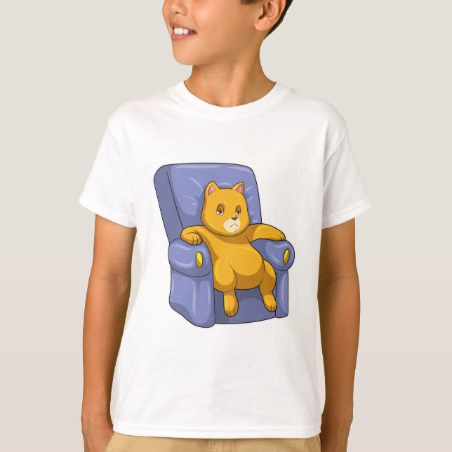 Camiseta Cat con Sofa (Anverso)