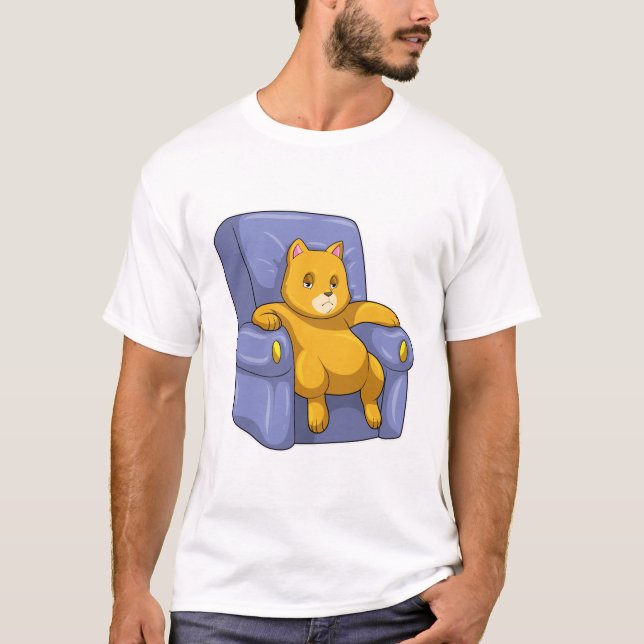Camiseta Cat con Sofa (Anverso)