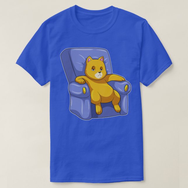 Camiseta Cat con Sofa (Diseño del anverso)