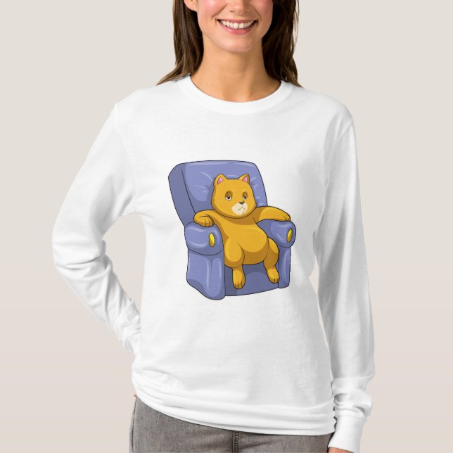 Camiseta Cat con Sofa (Anverso)