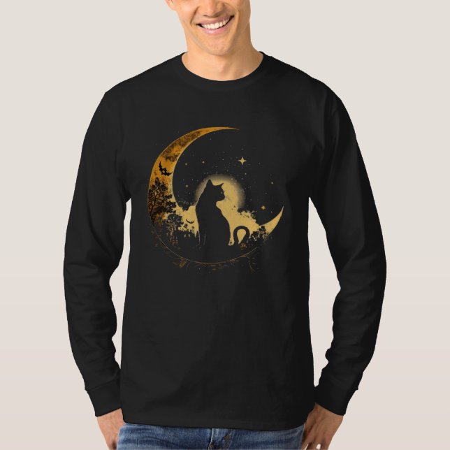 Camiseta Cat Crescent Black Moon Sailor (Anverso)