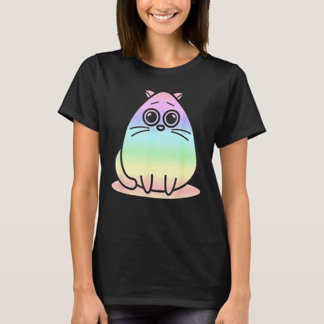 Camiseta Cat Cute Kitty Para Mujeres Hombres Chicas (Anverso)