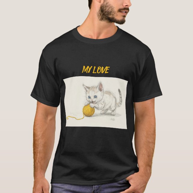 CAMISETA CAT CUTE T-SHIRT (Anverso)