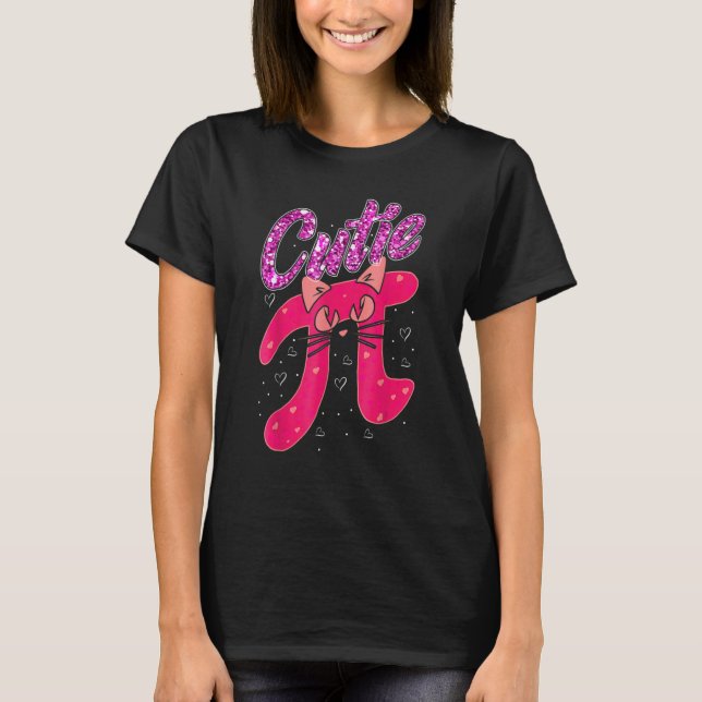 Camiseta Cat Cutie Pi Math Pun Cutie Pie Toddler Kids Shirt (Anverso)