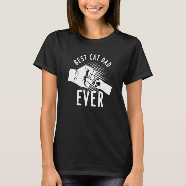 Camiseta Cat Dad Cat Daddy Best Cat Dad Ever (Anverso)