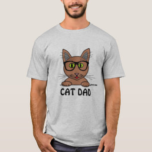 Camiseta CAT DAD Eyeglasses Cat