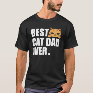 Camiseta CAT DAD Fathers Day Men Kitty Daddy Papa Navidades