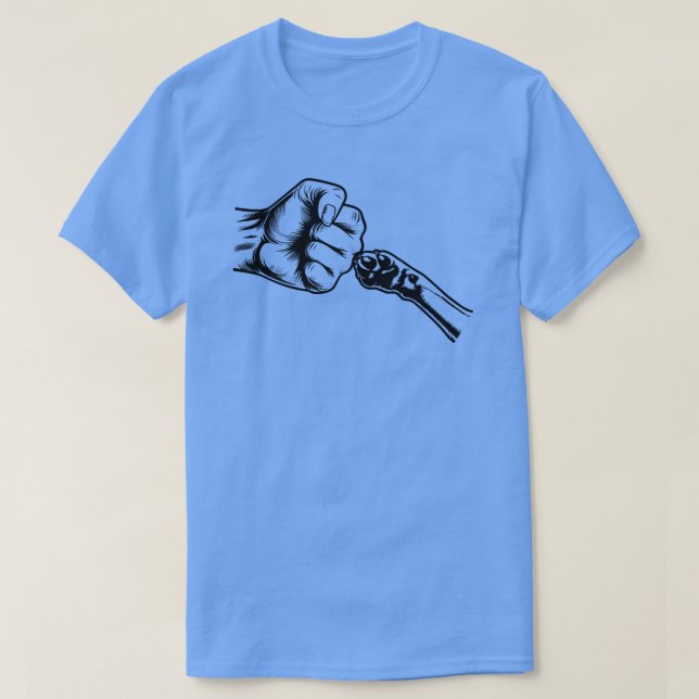 Camiseta Cat Dad Fist Bump Shirt (Diseño del anverso)