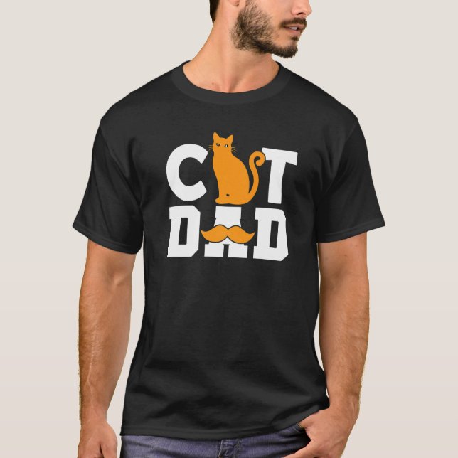 Camiseta Cat Dad Funny Cat (Anverso)