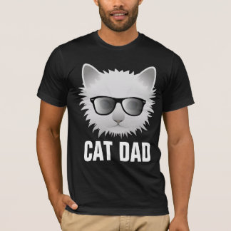 CAMISETA CAT DAD, FUNNY CAT T-SHIRTS
