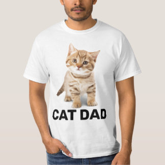 CAMISETA CAT DAD GINGER KITTEN MENS T-SHIRS