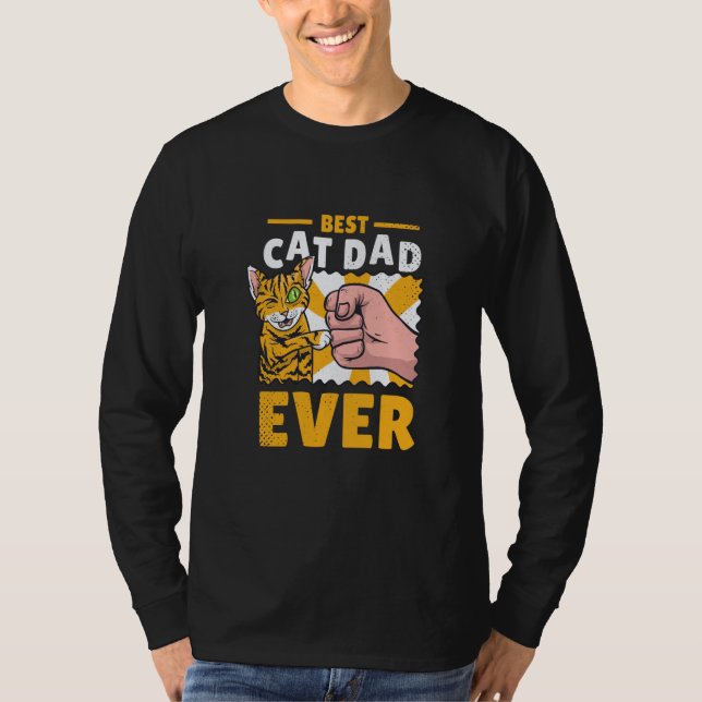 Camiseta Cat dad kittens cats (Anverso)