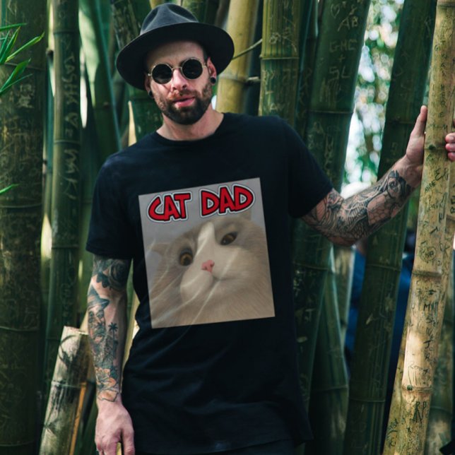 CAMISETA CAT DAD MENS CAT LOVER T-SHIRTS (Subido por el creador)