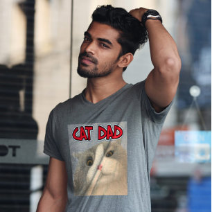 CAMISETA CAT DAD MENS CAT LOVER T-SHIRTS