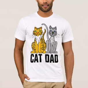 CAMISETA CAT DAD MEN'S CAT T-SHIRTS