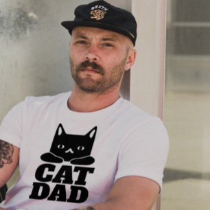 CAMISETA CAT DAD MENS T-SHIRTS