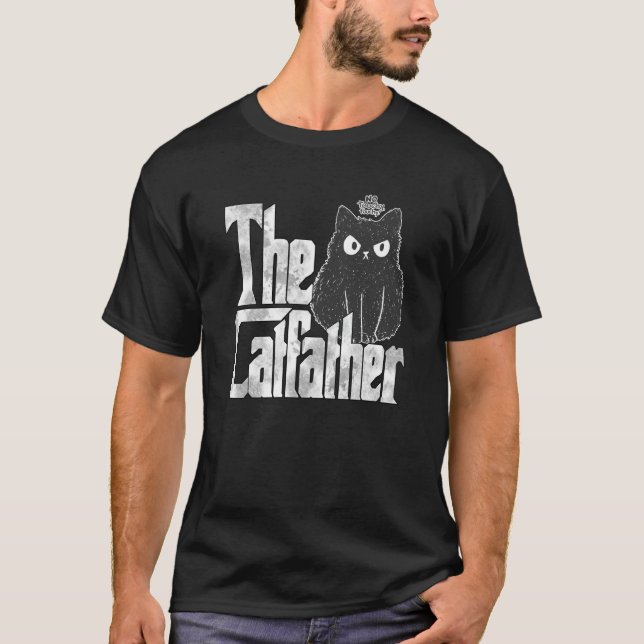Camiseta Cat Dad The Catfather Crazy Bad Cat Father Kitty D (Anverso)