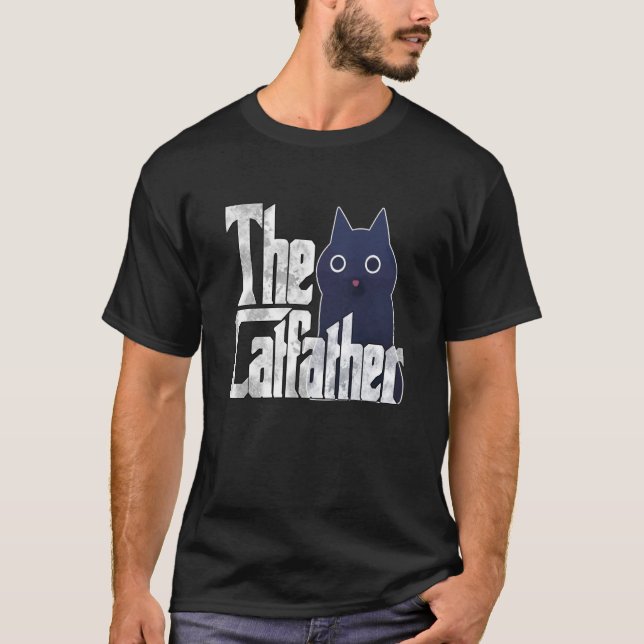 Camiseta Cat Dad The Catfather Crazy Cat Father Kitty Daddy (Anverso)