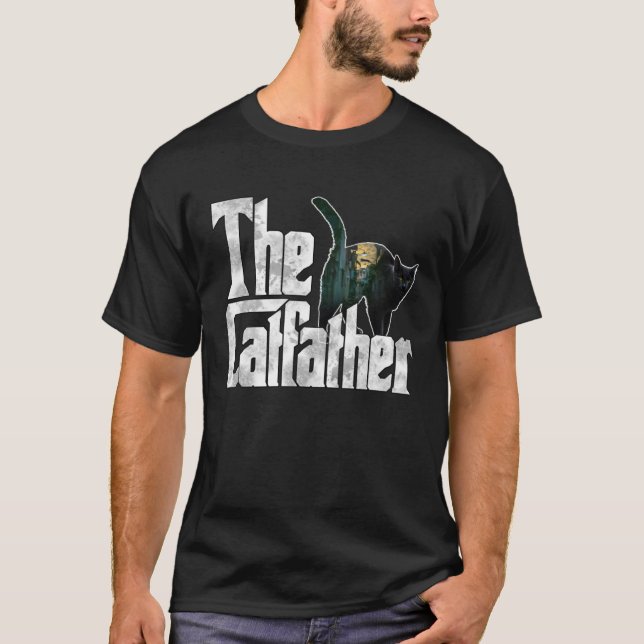 Camiseta Cat Dad The Catfather Crazy Cat Father Kitty Daddy (Anverso)