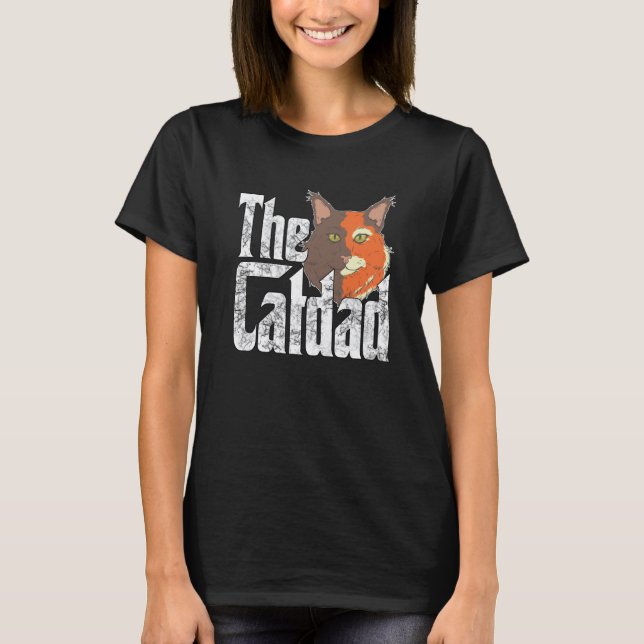 Camiseta Cat Dad The Catfather Crazy Cat Father Kitty Daddy (Anverso)