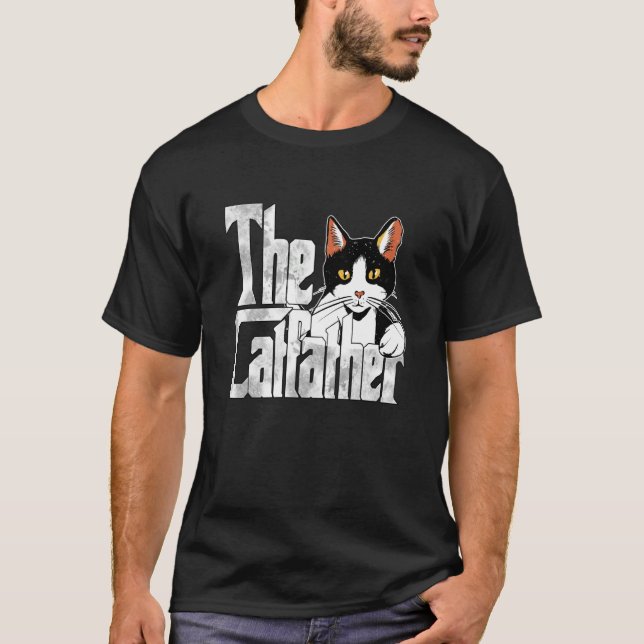 Camiseta Cat Dad The Catfather Crazy Cat Father Kitty Daddy (Anverso)