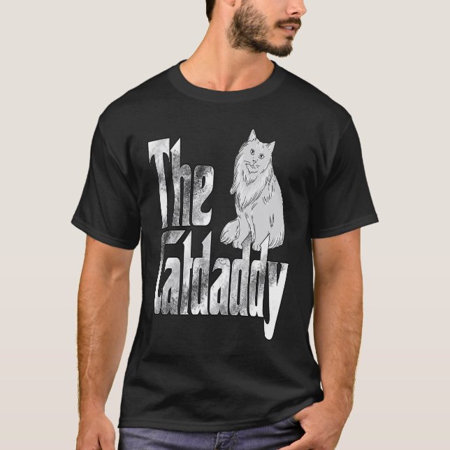 Camiseta Cat Dad The Catfather Crazy Cat Father Kitty Daddy (Anverso)