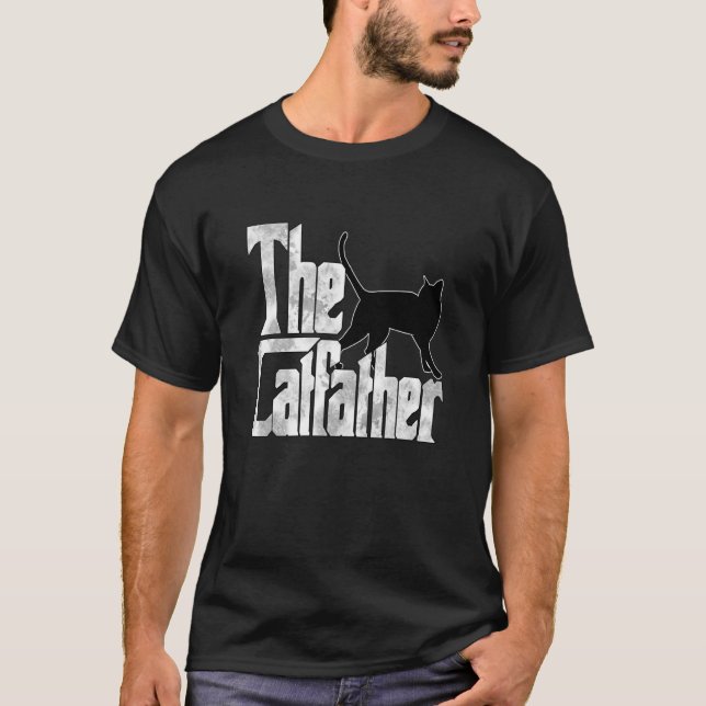 Camiseta Cat Dad The Catfather Crazy Cat Father Kitty Daddy (Anverso)