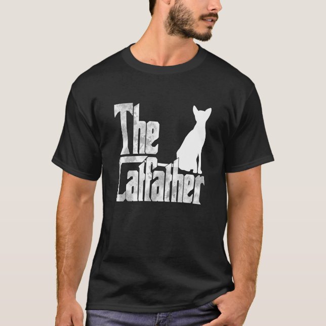 Camiseta Cat Dad The Catfather Crazy Cat Father Kitty Daddy (Anverso)