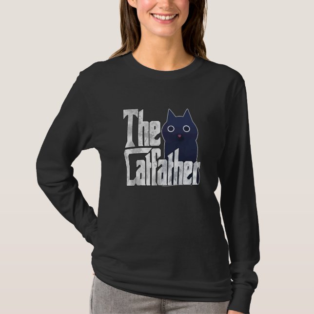 Camiseta Cat Dad The Catfather Crazy Cat Father Kitty Daddy (Anverso)