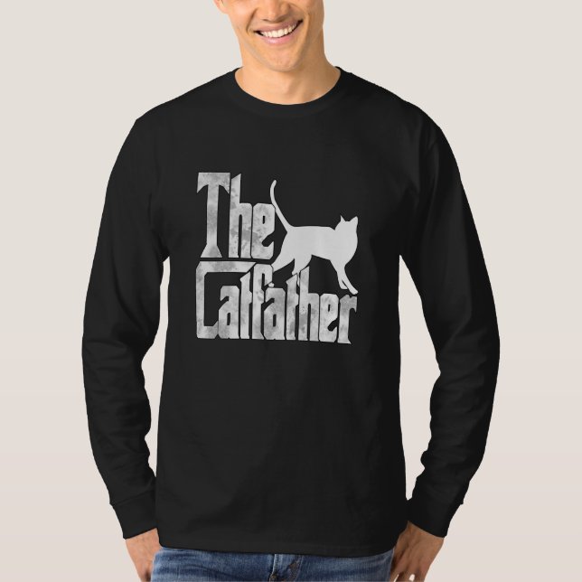 Camiseta Cat Dad The Catfather Crazy Cat Father Kitty Daddy (Anverso)