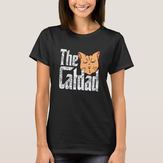 Camiseta Cat Dad The Catfather Crazy Cat Father Kitty Daddy (Anverso)