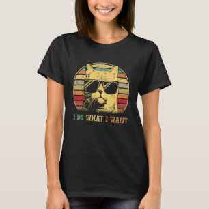 Camiseta Cat Dad y Cat Mom Meowy Hago lo que quiero gato