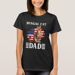 Camiseta Cat Daddy Bengal Cat Dad Padre Bengal Gato Bengal