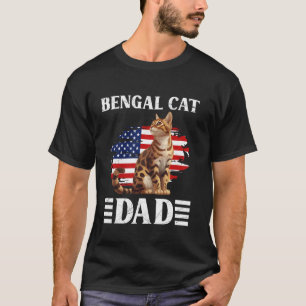 Camiseta Cat Daddy Bengal Cat Dad Padre Bengal Gato Bengal