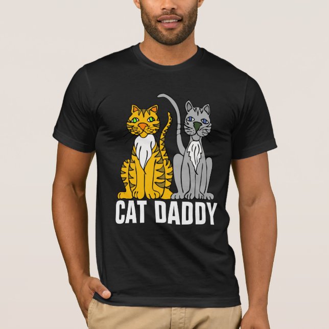 Camiseta CAT DADDY BLACK T-shirts Tees (Anverso)