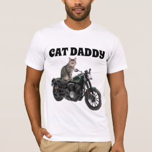 CAMISETA CAT DADDY DAD BIKER T-SHIRTS