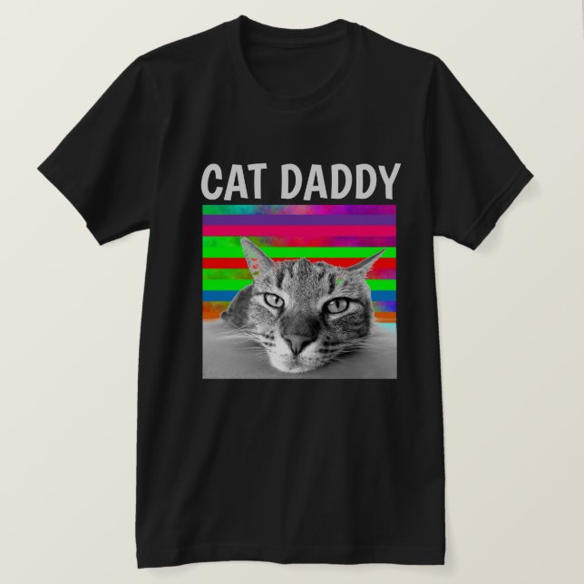 Camiseta CAT DADDY DAD MENS T-Shirt (Anverso del diseño)