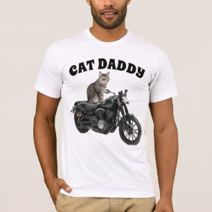 CAMISETA CAT DADDY DAD MOTORCYCLE MEN'S CAT T-SHIRTS