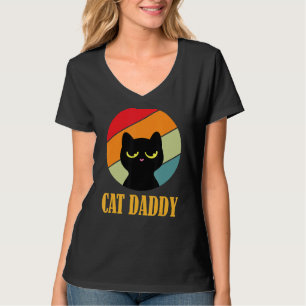Camiseta Cat Daddy, estilo retro de atardecer ochenta aflig