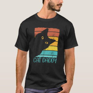 Camiseta Cat Daddy Estilo Retro De Gato 80, Gracioso Cat D