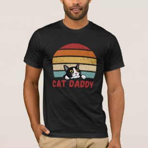 Camiseta Cat Daddy Estilo retro de gato vintage de 80 para 