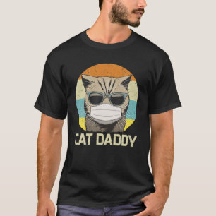 Camiseta Cat Daddy Face Mask Gafas de sol Gracioso Fa de cu