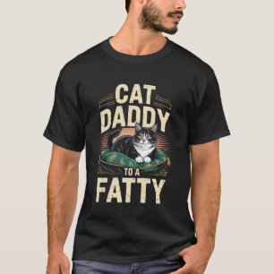 Camiseta Cat Daddy Mejor Papá Gato Gordo Chonk Gat