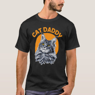 Camiseta Cat Daddy miau gato gatito lágrimas de familia gat