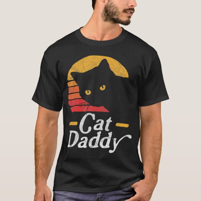 Camiseta Cat Daddy Ochties Estilo Cat Retro Molesto  (Anverso)