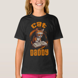 Camiseta Cat Daddy Reading