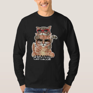 Camiseta Cat Daddy Sunancea Al Mejor Papá Gato Hasta Gatito
