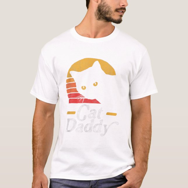 Camiseta Cat Daddy Vintage Ochenta Estilo Cat Retro (Anverso)
