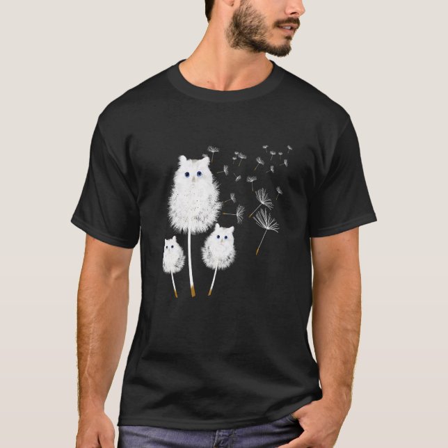 Camiseta Cat Dandelion Amazing Flower Cat (Anverso)