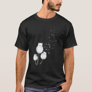 Camiseta Cat Dandelion Flower SKT